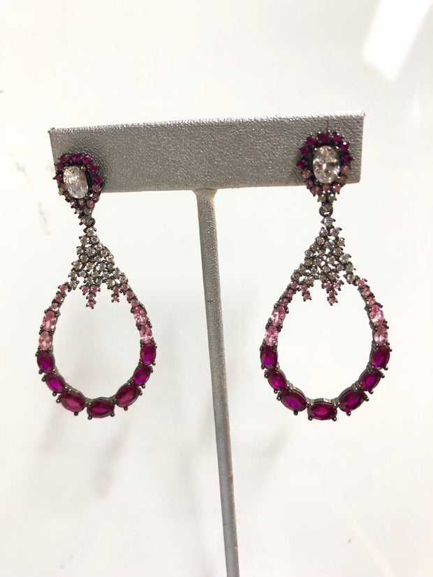 Pink Statement Earrings - Glamour Manor