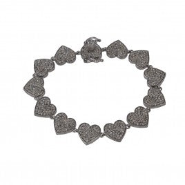 Diamond Heart Bracelet - Glamour Manor