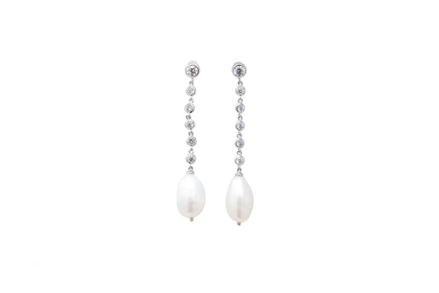 Dangling Faux Pearl Earrings - Glamour Manor