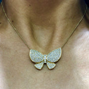 Diamond Butterfly Necklace - Glamour Manor